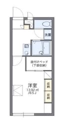 レオパレス柊の物件間取画像